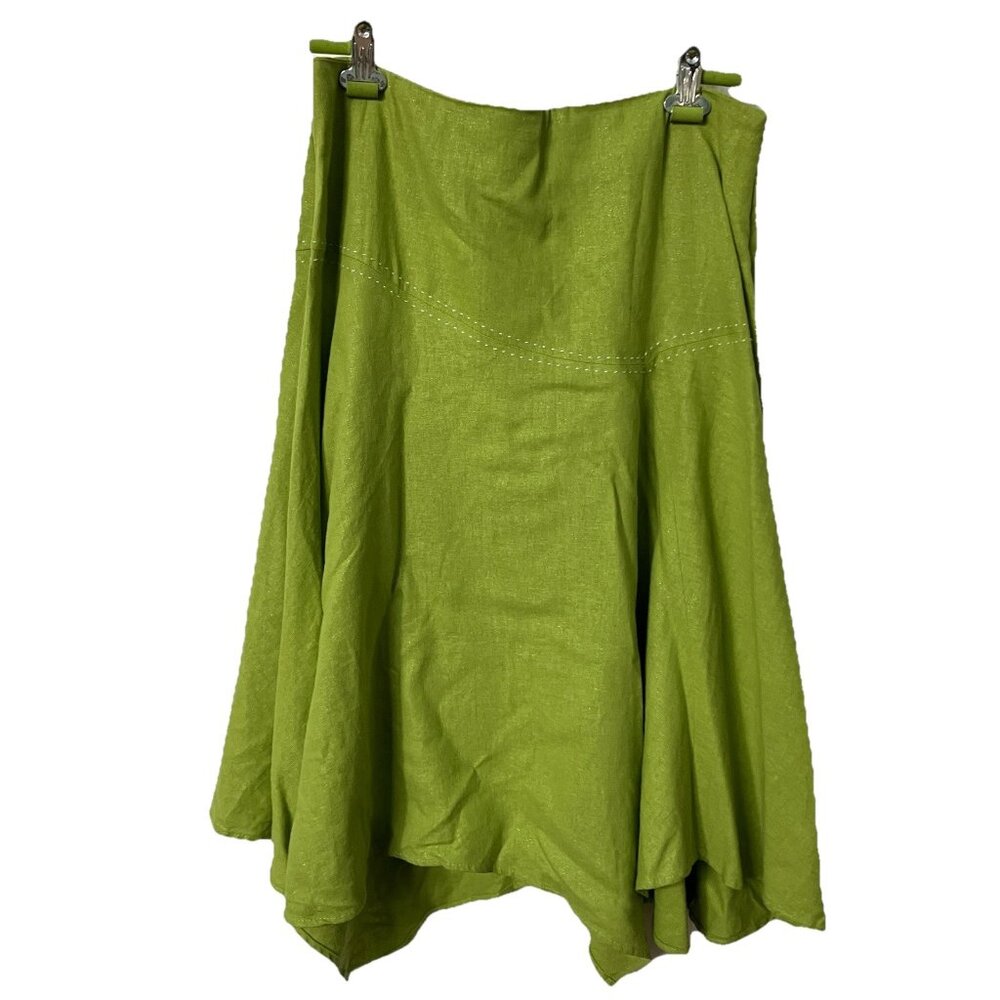 Vintage A-Line Green Skirt